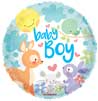 Baby Boy Animals Foil Balloons
